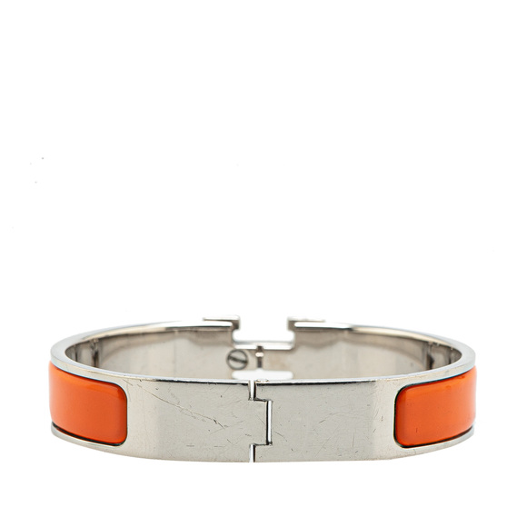 Pre-Loved Hermès Narrow Enamel Clic H Bracelet PM - Picture 2 of 6